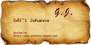 Gál Johanna névjegykártya