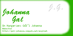 johanna gal business card